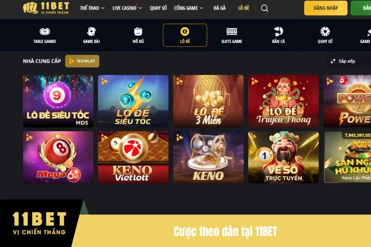 Cược theo dàn tại 11BET