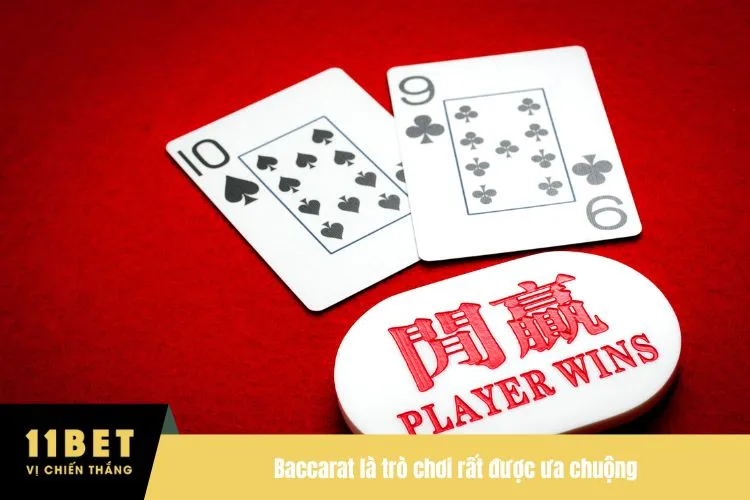 Baccarat là trò chơi rất được ưa chuộng