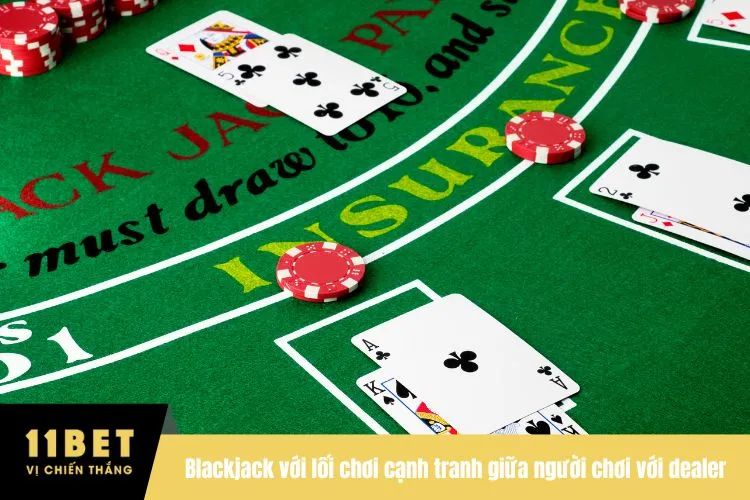 Blackjack với lối chơi cạnh tranh giữa người chơi với dealer